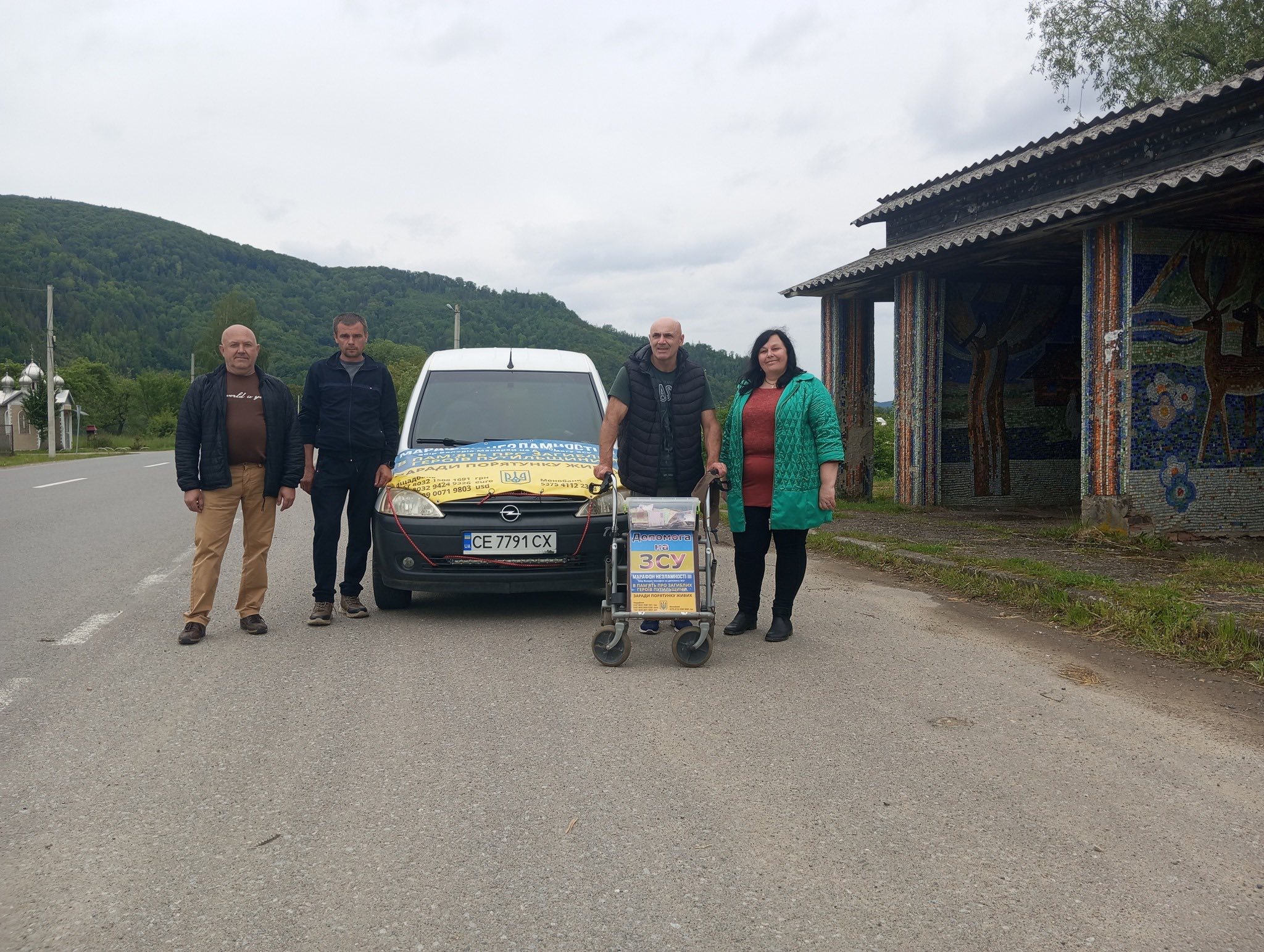Майже тиждень провів у дорозі та зібрав для потреб війська більш як 220 тисяч гривень