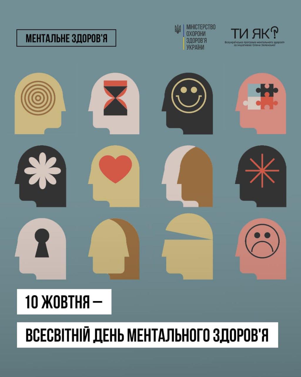 У світі сьогодні відзначають День ментального здоров’я